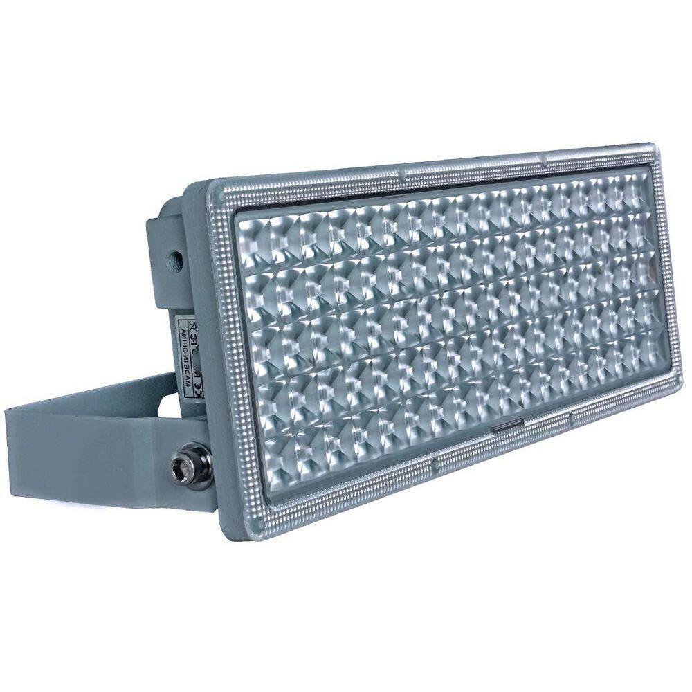 100W Gray Hardwired Integrated LED Integrated Landscape Flood Light, 6500K Daylight, IP67 Waterproof Outdoor Yard price history on PriceWatchPro