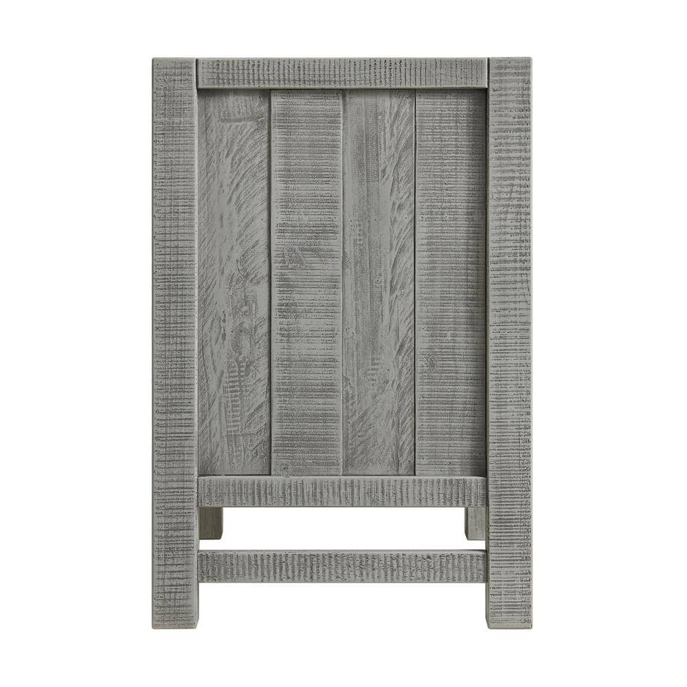 Arden 5-Piece Driftwood Gray Pine Bedroom Set with Queen Bed