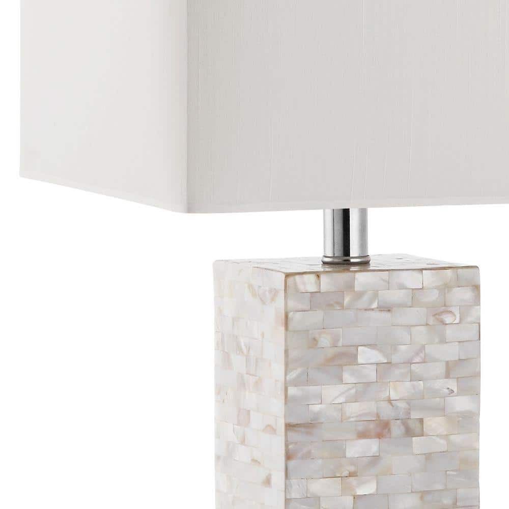 Homer Coastal Shell 26-inch Cream Table Lamp