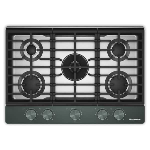 30 in. 5 Burners Gas Cooktop in Juniper with Integrated Wok Grate