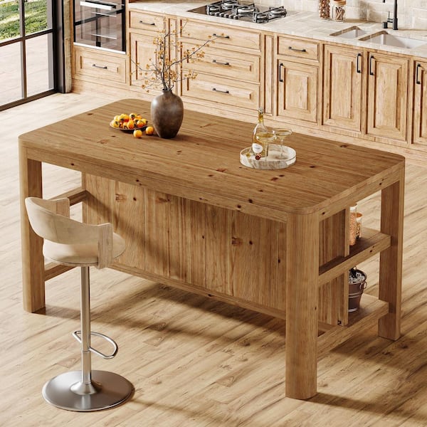TRIBESIGNS WAY TO ORIGIN Adan 35.4 in. H Rustic Brown Natural