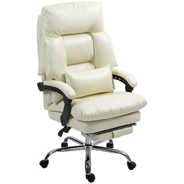 HOMCOM Executive Office Chair, High Back PU Leather Swivel Desk - Main Image