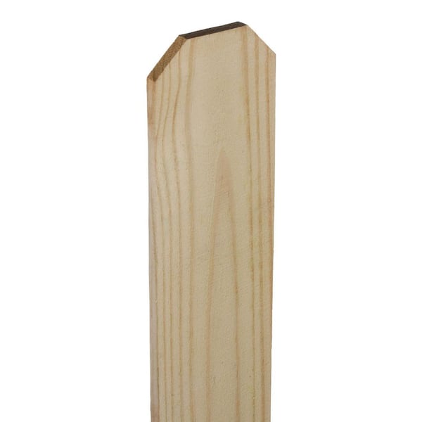 ProWood 1/2 in. x 4 in. x 6 ft. Dog Ear Brazilian Pine Fence Picket (12-Pack)