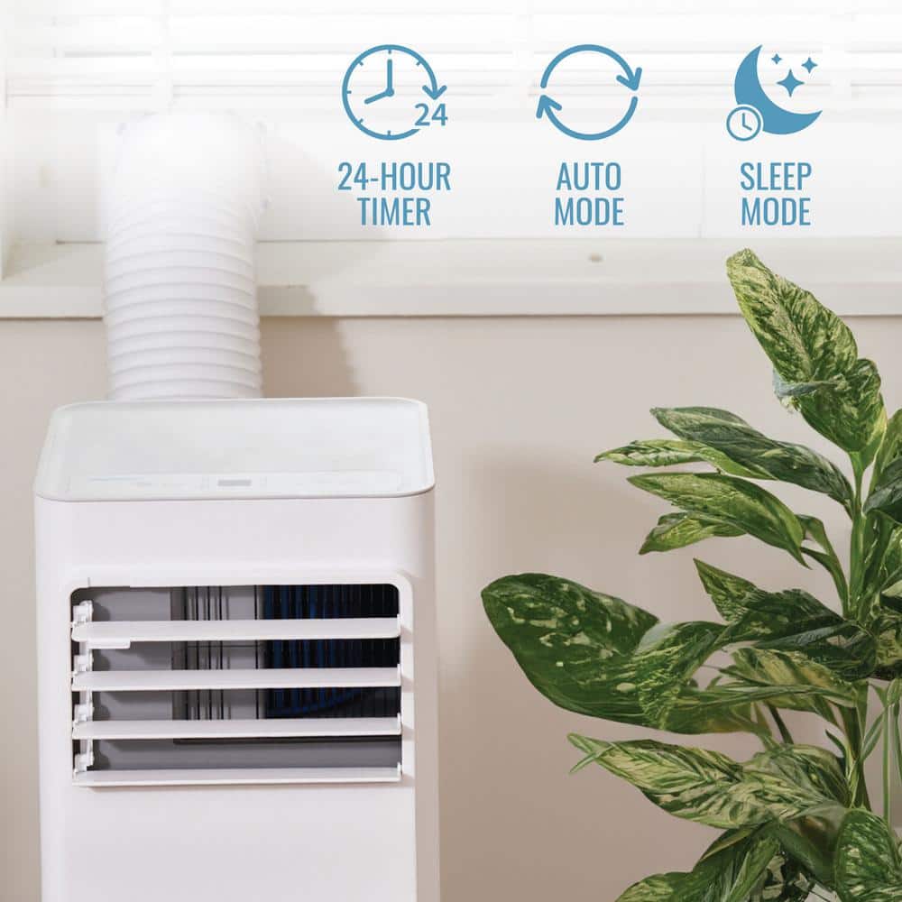 Keystone White Portable Air Conditioner with Remote and Sleep Mode