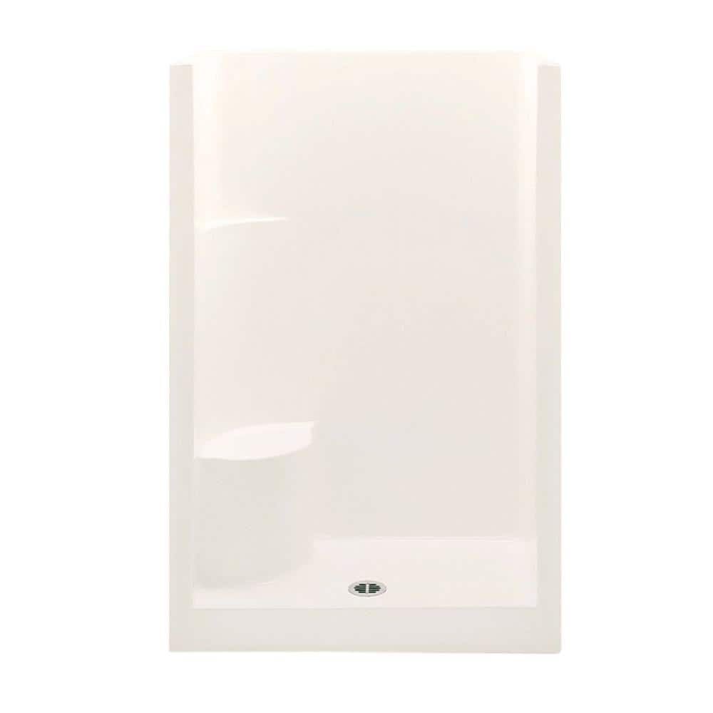 Everyday 48 in. x 33.5 in. x 72 in. 1-Piece Shower Stall with Left Seat and