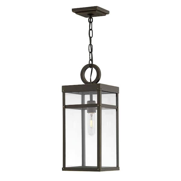 HINKLEY Porter 1-Light Oil Rubbed Bronze Outdoor Hanging Lantern