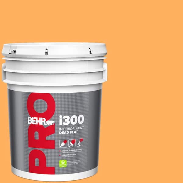 BEHR PRO 5 gal. #280B-5 Vintage Orange Dead Flat Interior Paint