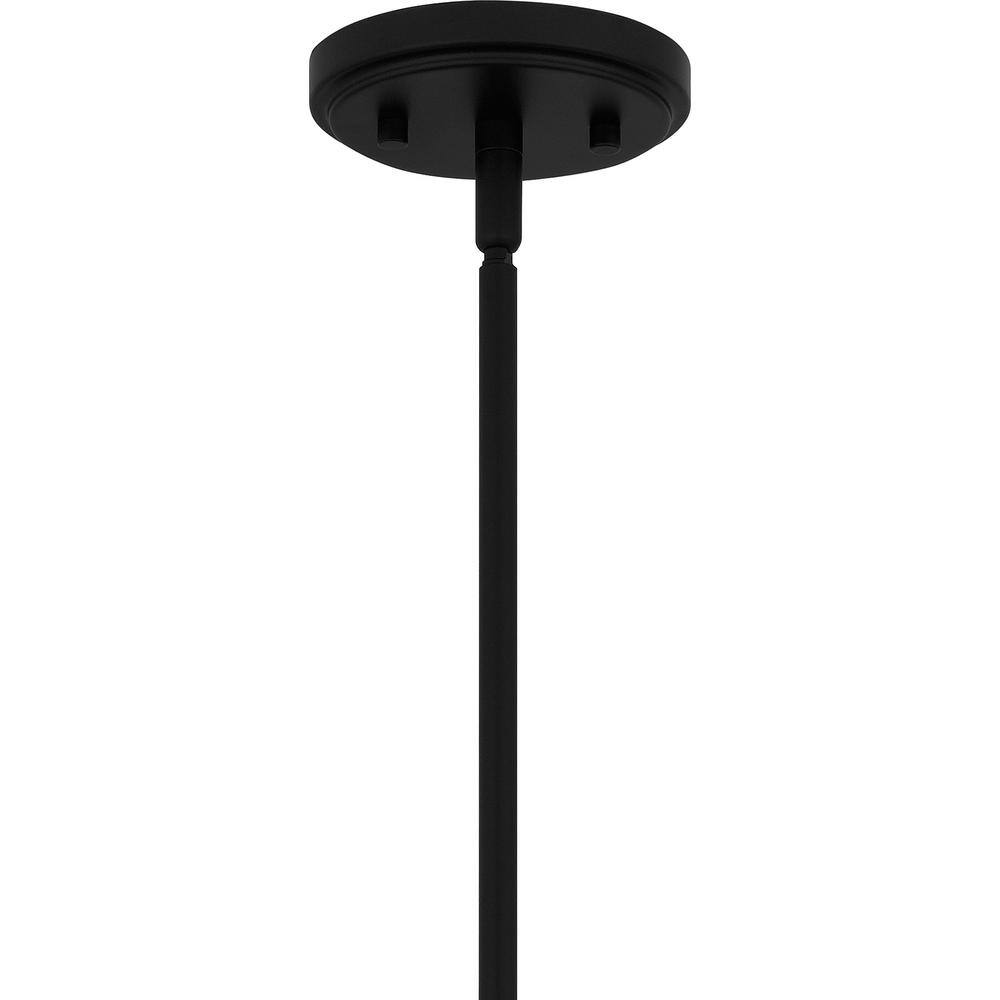 Elser Matte Black 12-Light Chandelier with Opal Glass Shades