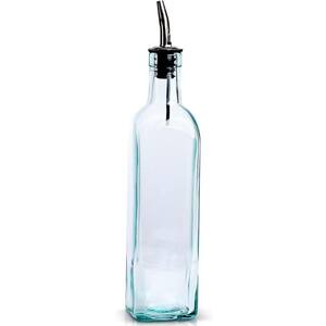 473ml Italian Glass Olive Oli Dispenser Bottle with Stainless Steel Spout for Kitchen