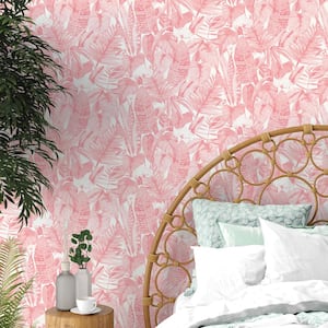 Tropical Pink Peel and Stick Wallpaper (Covers 28 sq. ft.)