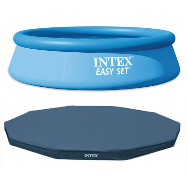 Easy Set 10 ft. Round 30 in. Deep Inflatable Pool Set