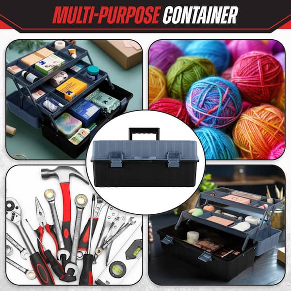 Stalwart 15. 94 in. L x 8.46 in. W Portable Tool Box Organizer