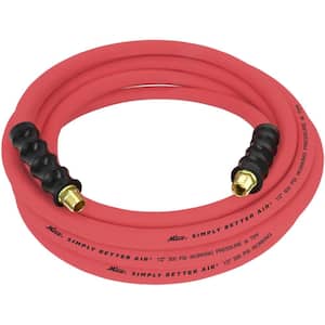 ULR 1/2 in. ID x 25 ft. (3/8 in. MNPT) Ultra-Lightweight Durable Rubber Air Hose for Extreme Environments