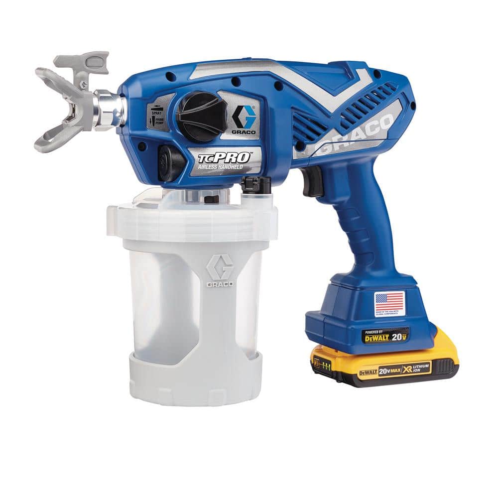 Graco Handheld TC Pro Cordless Airless Paint Sprayer 17N166 - The Home Depot