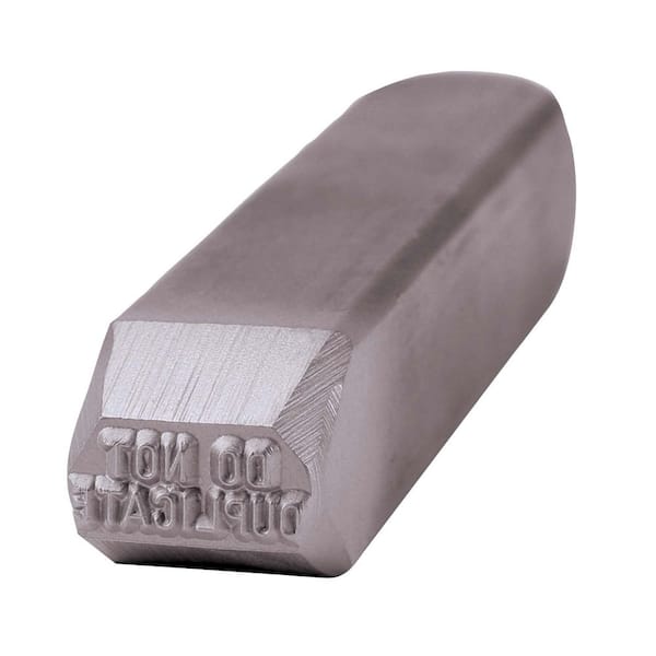 3/32 in. Do Not Duplicate (2 Lines) Stamp