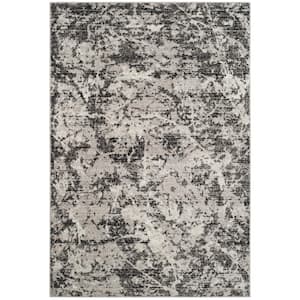 Skyler Charcoal/Ivory 5 ft. x 8 ft. Abstract Area Rug