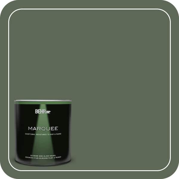 BEHR MARQUEE 1 qt. #MQ6-15 Less Travelled Semi-Gloss Enamel Exterior Paint & Primer