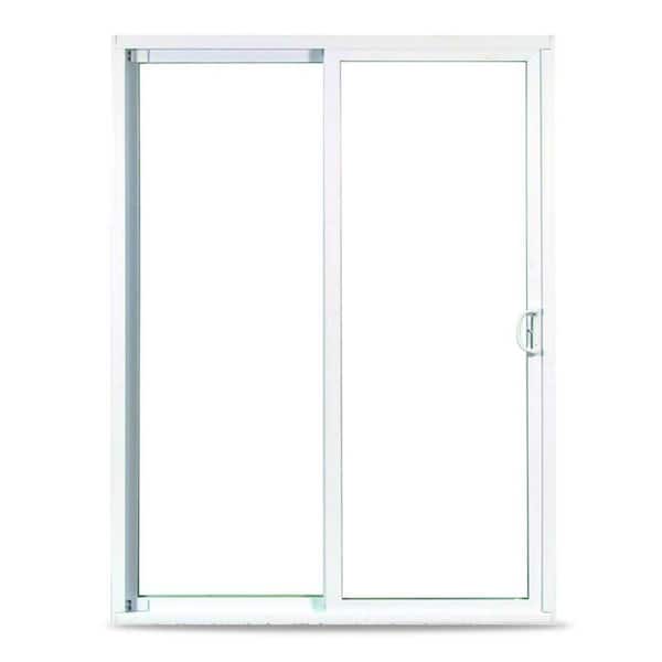 American Craftsman 72 in. x 80 in. 50 Series White Vinyl Left-Hand