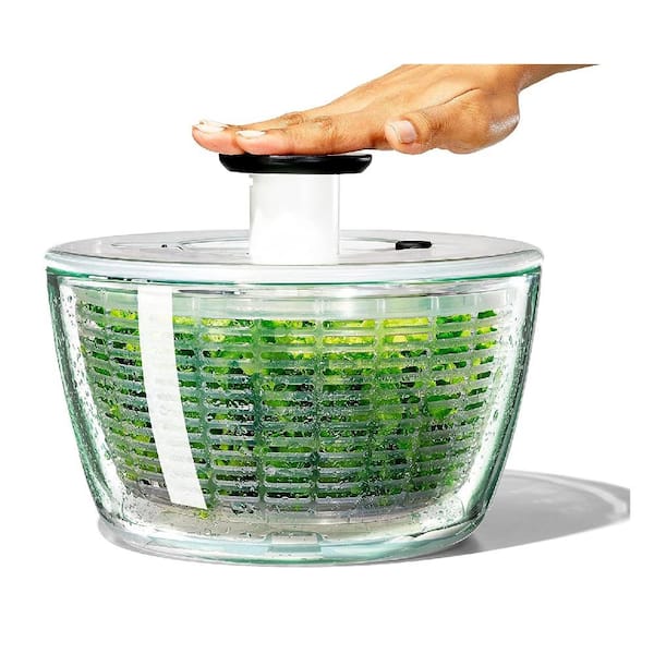 OXO Good Grips Clear Large Salad Spinner, 6.22 Qt New