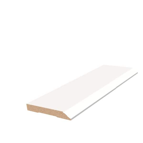 7/16 in. D x 2-3/4 in. W x 96 in. L Primed MDF Baseboard Moulding