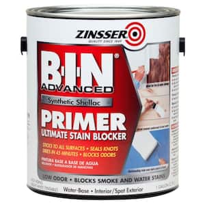 B-I-N Advanced 1 gal. White Synthetic Shellac Interior/Spot Exterior Primer and Sealer (2-Pack)