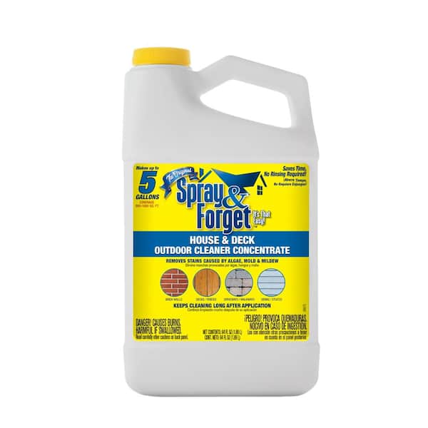 Spray & Forget 64 oz. House and Deck Outdoor Mold and Mildew Cleaner Concentrate