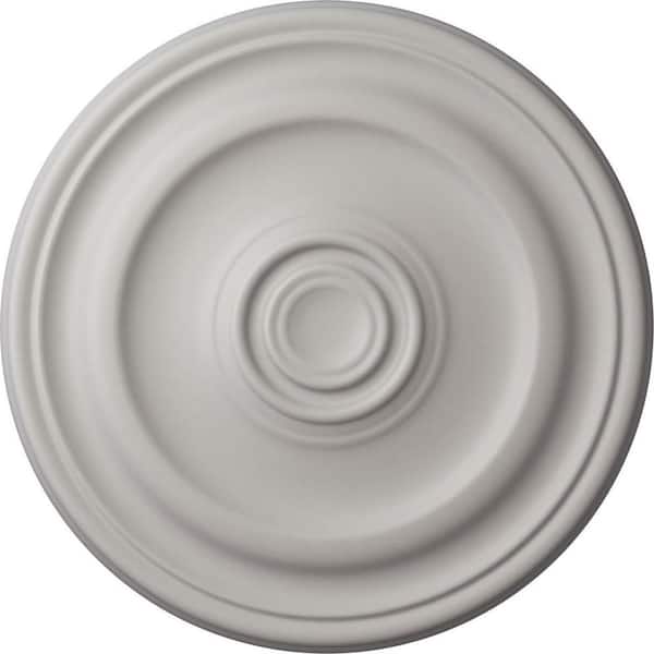 Ekena Millwork 1-1/2 in. x 15-7/8 in. x 15-7/8 in. Polyurethane Kepler Traditional Ceiling Medallion, Ultra Pure White