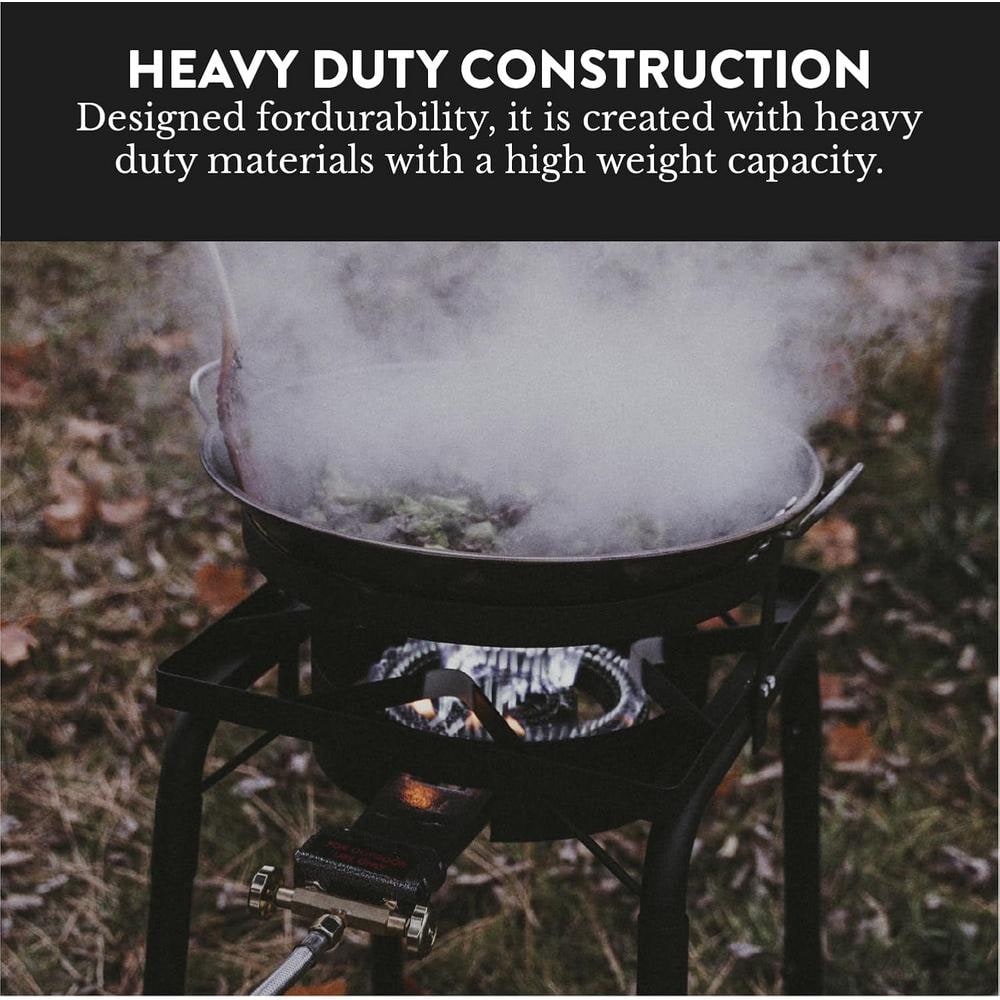 Black Steel Freestanding Single Burner Propane Grill