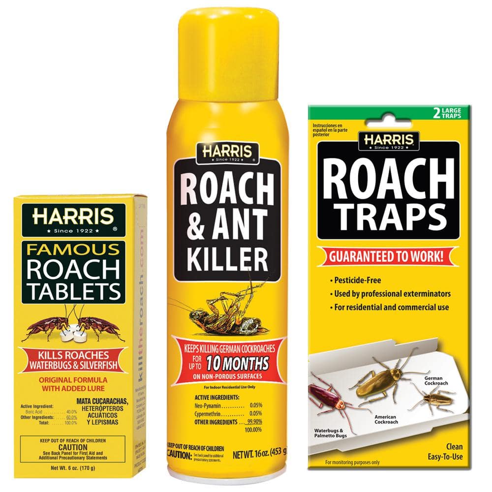 B/W 1 Cockroach Trap Roach Killer Indoor Home Non-Toxic Sticky