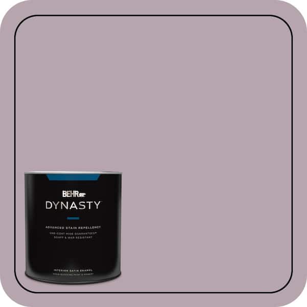 BEHR DYNASTY 1 qt. #690F-4 Midsummer Dream Satin Enamel Interior Stain-Blocking Paint & Primer