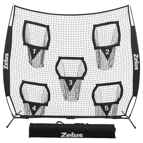 7 x 7 ft. Polyester Football Throwing Net in Black