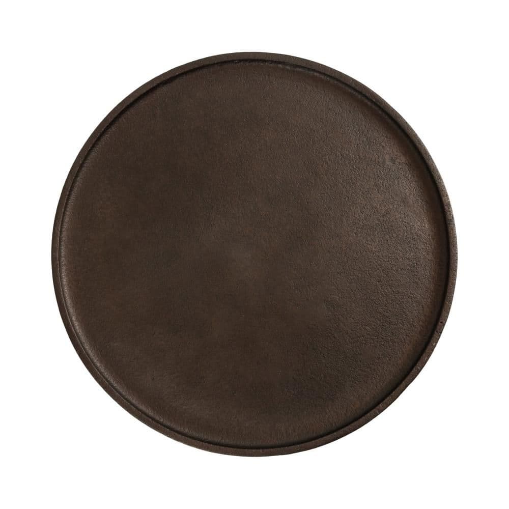 Rava 14 in. Bronze Round Metal End Table - thumbnail 2
