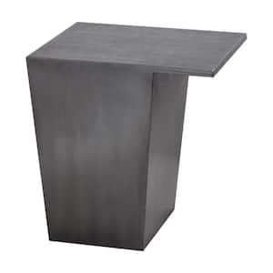 Lundy 15.5 in. Antique Zinc Square Metal Accent Table