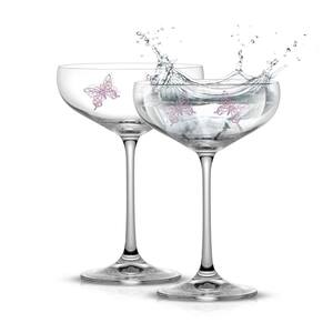 SULLIVANS 6 oz. Clear Snowflake Martini Glass - Set of 4 G8444 - The Home  Depot