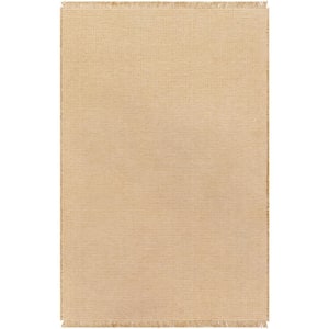 Kimi Solid Tan Solid 4 ft. x 6 ft. Indoor Area Rug