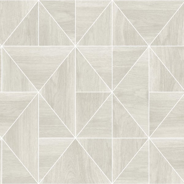 NuWallpaper Taupe Grey Lazlo Peel and Stick Wallpaper Sample