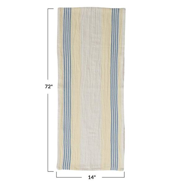 Sunny Day 14 in. W x 72 in. L Yellow Jute Border Table Runner Sunny Day 14 in. W x 72 in. L Yellow Jute Border Table Runner