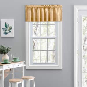 Lisa Solid 15 in. L Polyester/Cotton Tailored Valance in Butter