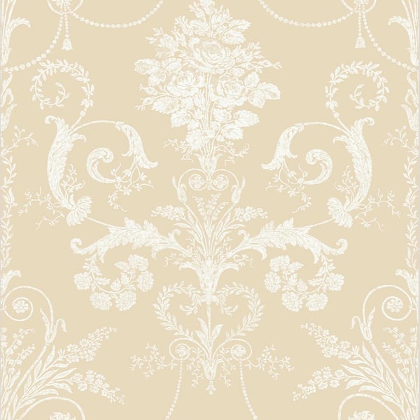 Laura Ashley Josette Linen Unpasted Removable Wallpaper Sample