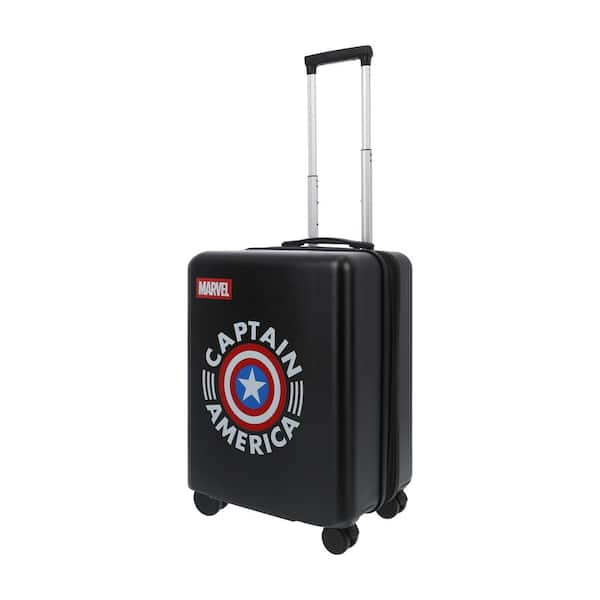 Ful Marvel Captain America 22 .5 in. Black Carry-On Luggage Suitcase ...