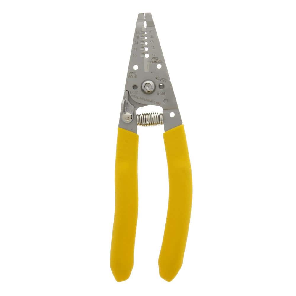 Stainless Steel Wire Stripper/Cutter Curved Handle, 10-18 AWG Solid, 16-26 AWG Stranded price history on PriceWatchPro