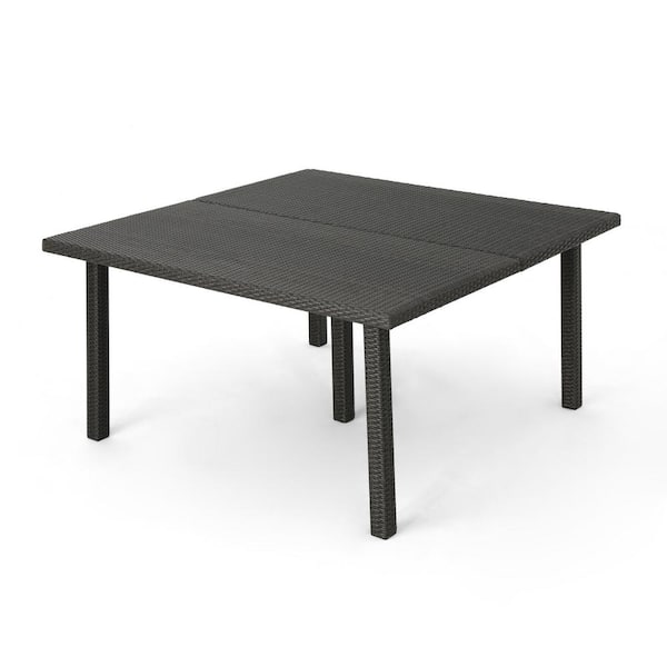 Unbranded Fiona Outdoor 64 Inch Wicker Square Dining Table.