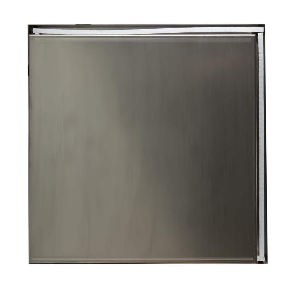 Brushed Stainless Steel Square Shower Niche Shelf