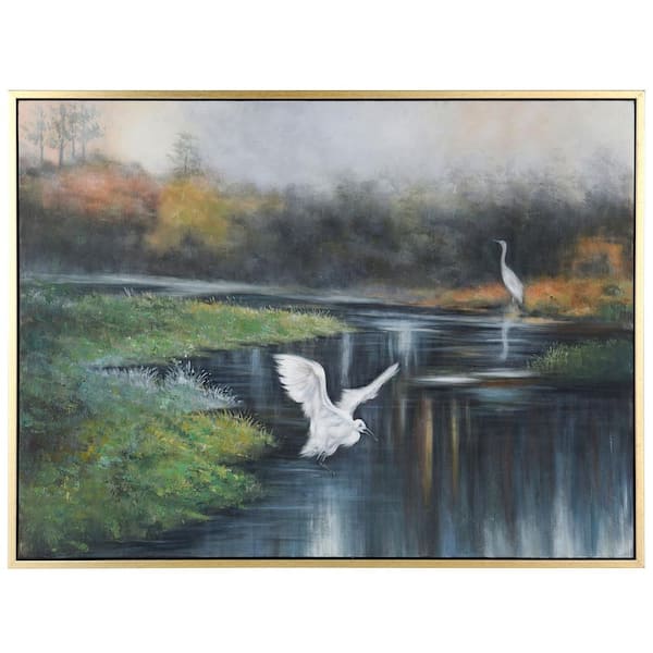 StyleCraft Marsh Flight 1 Piece Framed Poster 37.75 in. x 49.75 in.