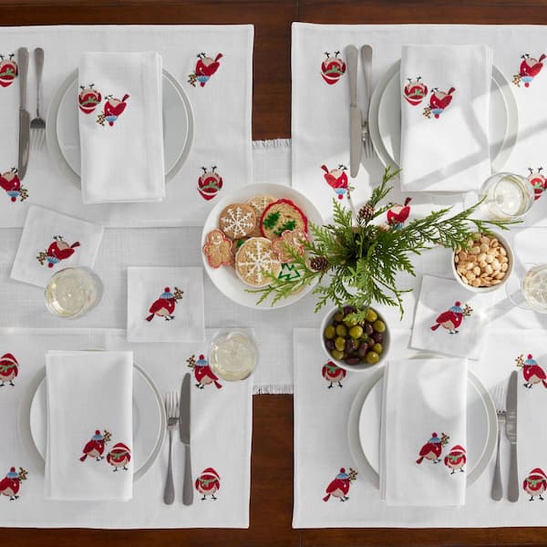 Company Cotton Embroidered Novelty Napkins Set