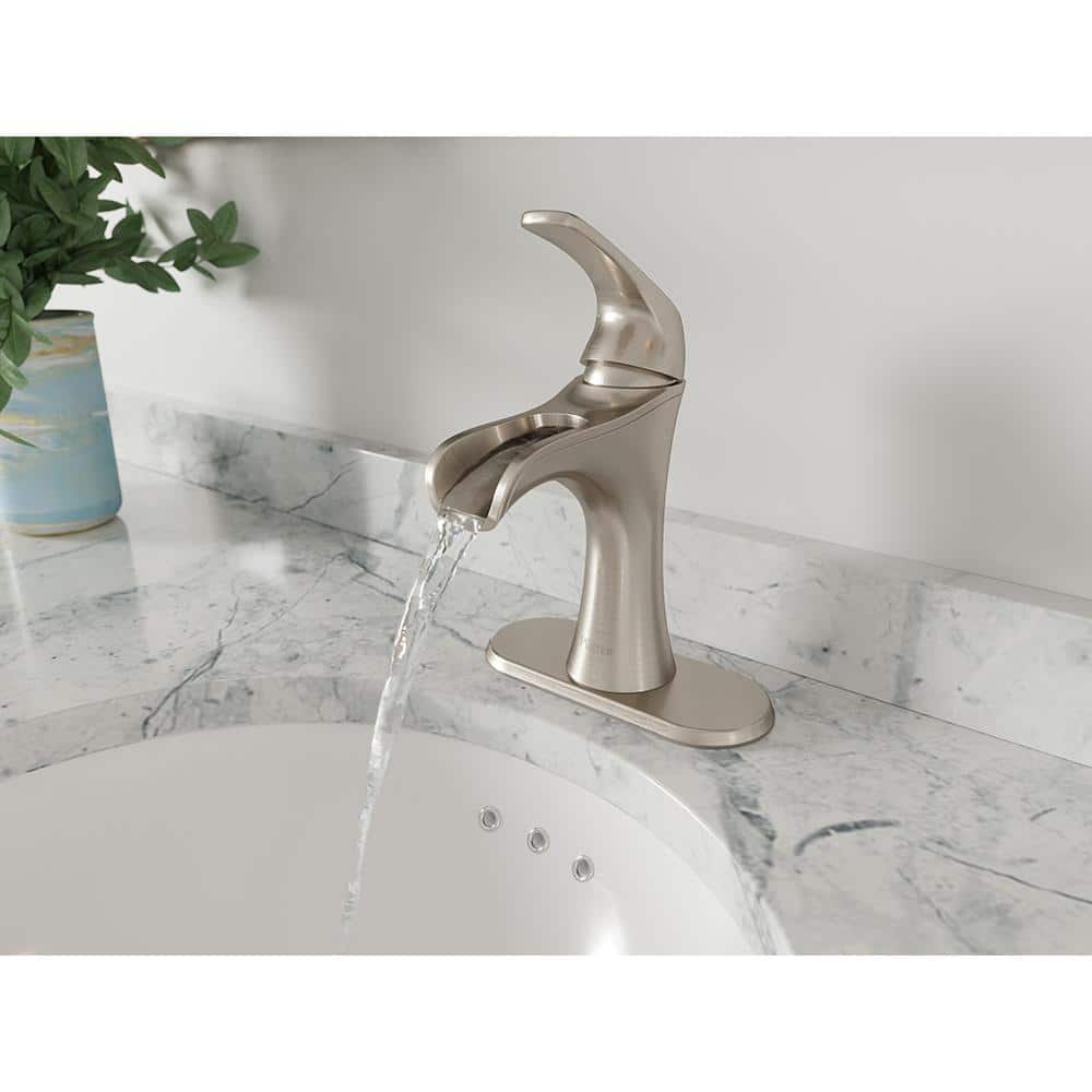 Jaida Elegance Brushed Nickel Single-Control Bathroom Faucet