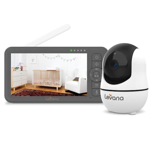 Nala Non-Wi-Fi Video Baby Monitor, 1080P HD PTZ Camera and 5.5 in. 1080P FHD Display, 1000ft Range, 5000mAH Battery