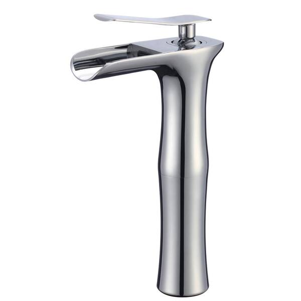 ANZZI Galant Single Hole Single-Handle Vessel Bathroom Faucet in Polished Chrome