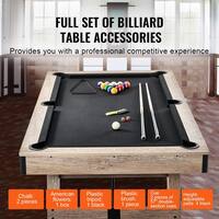 SKYSHALO Billiards Table, 7 ft. Pool Table, Adjust Legs Stable Billiards Table, Pool Table Set Includes Balls, Cues AXTTQZHZMRZB8PJQQV0-250304