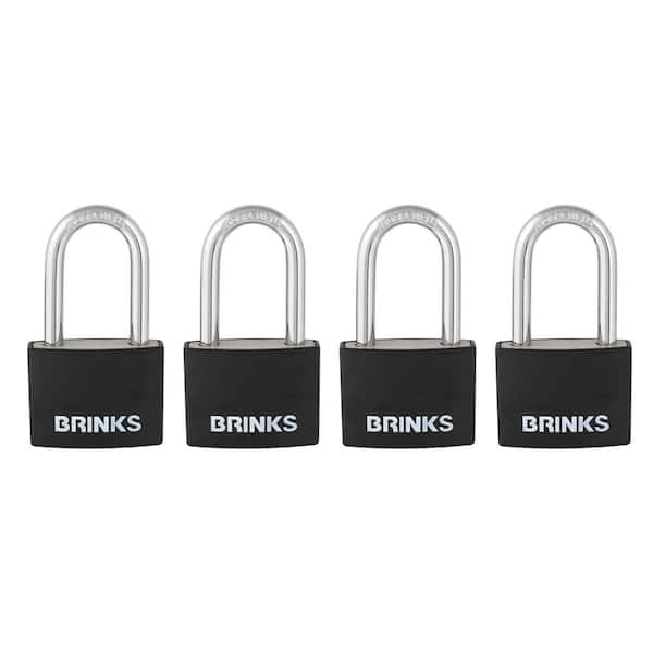 1-9/16 in. (40mm) Covered Aluminum Padlock, 4-Pack